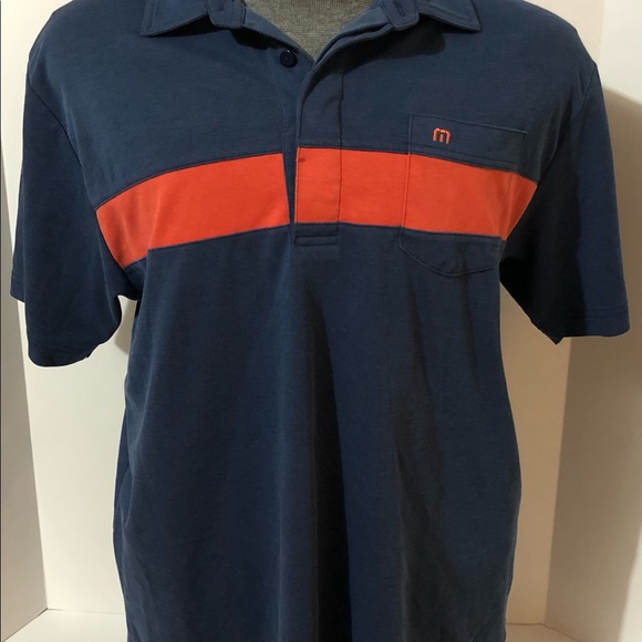 🚫sold🚫Travis Mathew golf polo shirt blue/red size XL - Picture 2 of 10